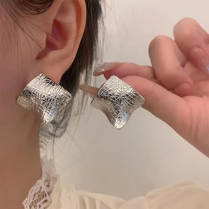 VENTFILLE 925 Sterling Silver Black Agate Rotund Earrings For Women Girl Originality Design Korean Jewelry Party Gifts Dropship