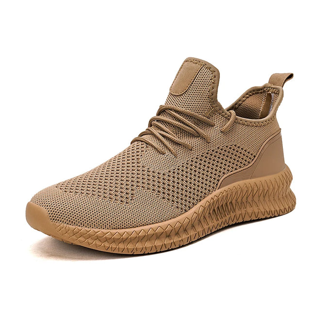 Men Walking Shoes Fashion Lightweight Outdoor Breathable Sports Flat Mesh Comfortable Casual Tennis Shoes for Men