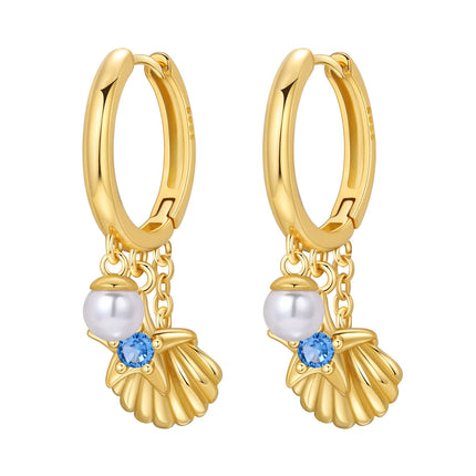 Original 2026 S925 Sterling Silver Zircon 18K Gold Lining Vintage Hoop Earrings for Women Birthday Party Wedding Gift Jewellery