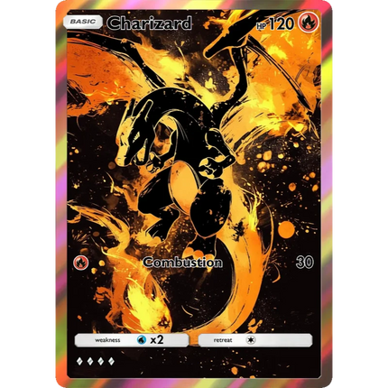 Pokemon Cards Charizard PTCG Holographic Rare Collection Cards Mewtwo Creativity Game Anime Shining Mewtwo Pokemon Cards Gift
