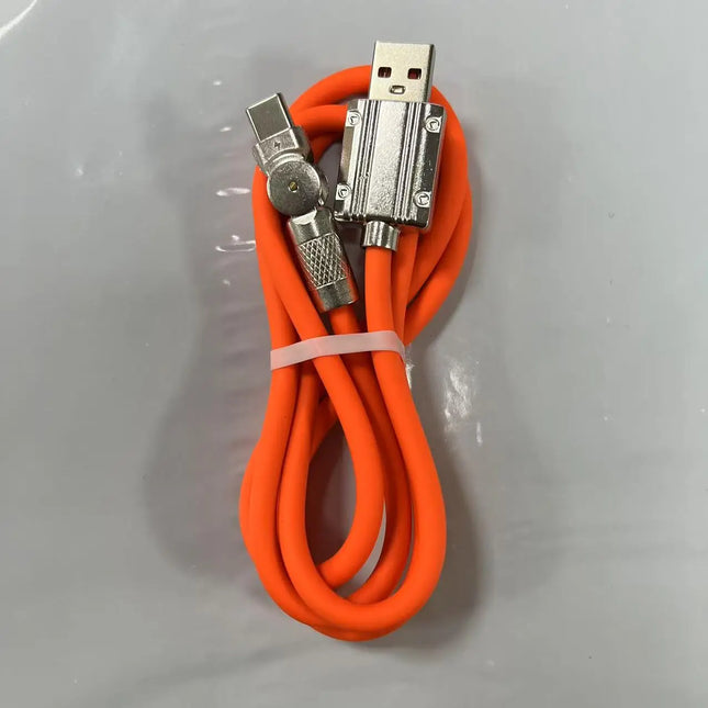 120W 7A Fast Charge USB USB-C Cable 180 Degree Rotation Elbow Cable for Game for Xiaomi Redmi Honor Phone Charger - product i