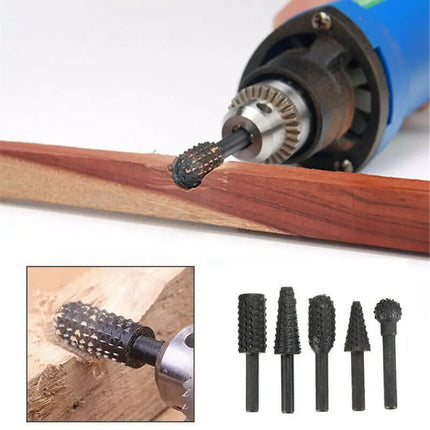 1/4'' 5PCS Drill Bit Set Cutting Tools for Woodworking Knife Wood Carving Tool Carpentry Wood Cutting Tools - product image f