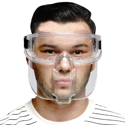 Transparent Protected Face Shield Mask Ergonomic Multipurpose Full Face Mask Anti-impact Anti-oil Splash Kitchen Face Mask