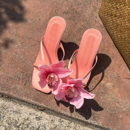 2026 New Women's Shoes Fashion Flower High Heeled Sandals for Woman Exquisite Model Casual Shoes Designer Shoes Zapatos De Mujer