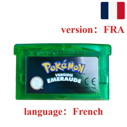 GBA Game Pokemon Series 32 Bit Video Game Cartridge Console Card Pokemon Emerald Ruby FireRed LeafGreen Sapphire Multi-language
