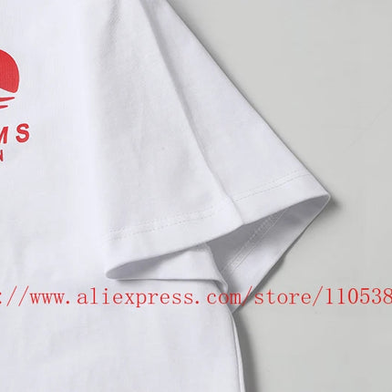 2026 New Beams Japan Couple Matching Letter Logo Graphic T-Shirt 100% Cotton Oversized Short Sleeve Casual Top Fast Delivery