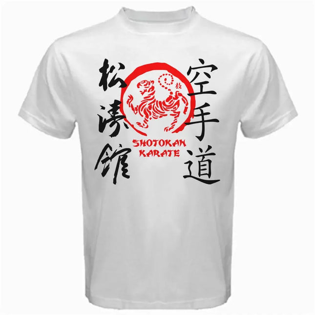 Camiseta de hombre con cuello redondo para el verano, moda, gran oferta, New Japan Japanese Kanji Shotokan Karate Dojo Mix Martials