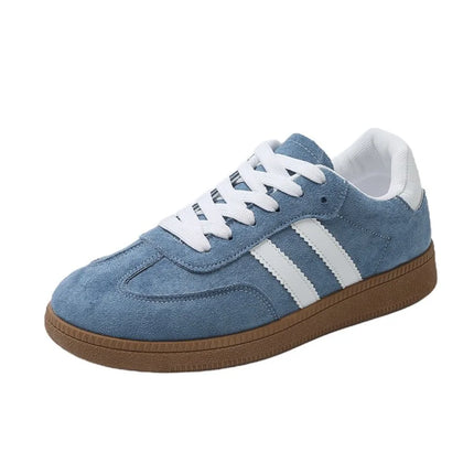 Women's Fashion Tennis Sneakers Flats Lace-up Vulcanized Shoes Autumn Outdoor Trainers Student Board Footwear