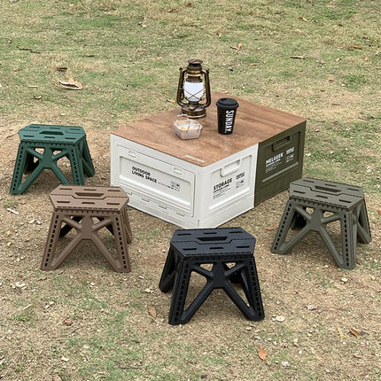 Portable Folding Chair High Load Bearing Durable Foldable Small Stool for Indoor/Outdoor Use, Camping, Hiking, Fishing, BBQ