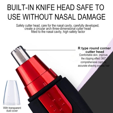 Battery-Powered 3-in-1 Grooming Trimmer – For Nose, Eyebrow & Ear Hair, Versatile All-in-One Tool