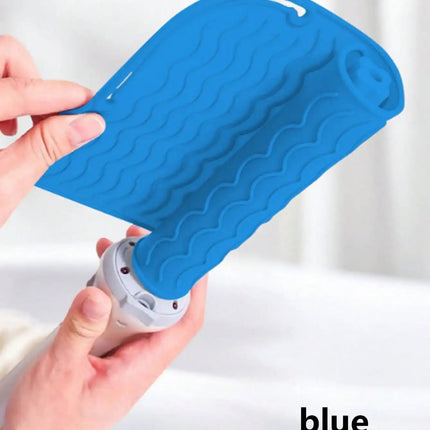 New Plus Size Silicone Heat Resistant Mat Portable Travel Hot Tools Pad Cover for Curling Iron, Flat Iron Hair Straightener