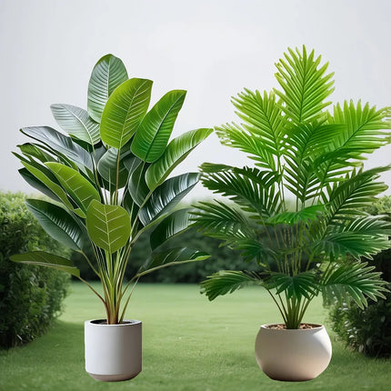 2-Piece Artificial Palm and Banana Tree Set - image 3