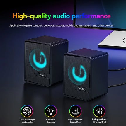 5-in-1 Set Gaming Combo Keyboard 4-color Breathing Light Mouse 3.5mm Gaming Headset Gaming Speaker Anti-slip Mouse - product