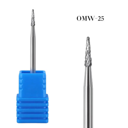 20 Types Tungsten Blue Rainbow Carbide Nail Drill Bit Electric Nail Mills Cutter For Manicure Machine Nail Files Accessories