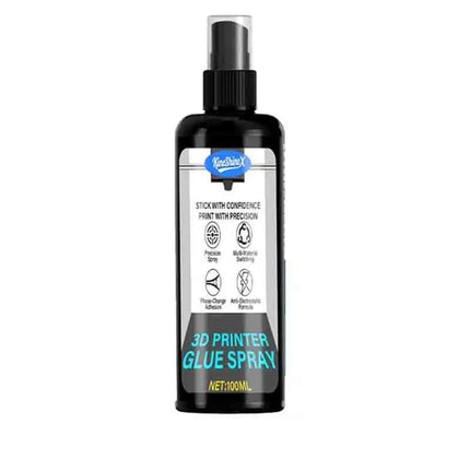 100ml Strong 3D Printer Adhesive Spray Suitable for PLA, ABS, PETG, TPU Filaments - Reduces Warping, Enhances Bed Adhesion New