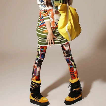 DOIAESKV 2024 New Spring Fashion Leggings Sexy Casual Colorful Leg Warmer Fit Most Sizes Leggins Pants Trousers Women's Leggings