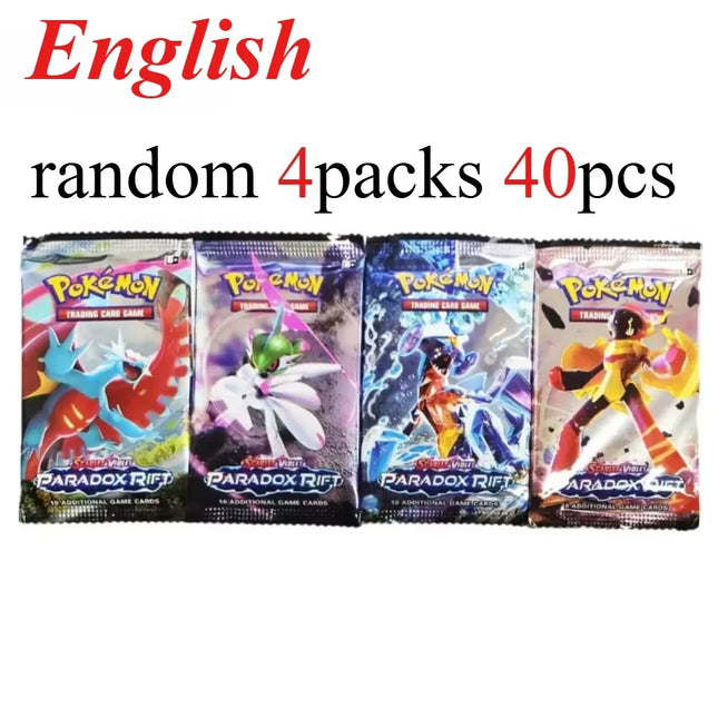 40 Stück Pokémon Karten Prismatisch 151 Evolutionen Englisches Booster Kampf Pokémon Karten Spiel Sammelkarten Geschenk