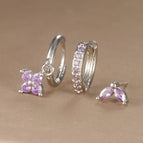 Silver-Purple-3pcs