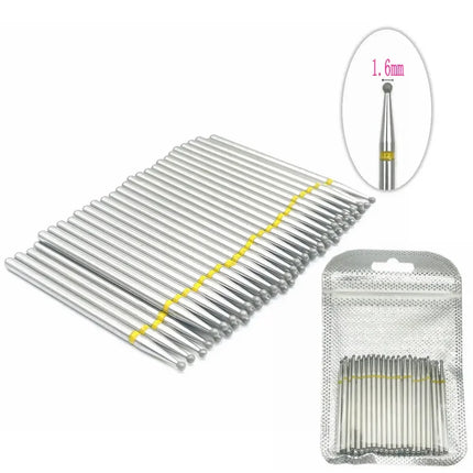 50pcs Diamond Nail Drill Cuticle Clean Bit Set Manicure Electric Cutter Bits Accessories Dead Skin Remove Tool