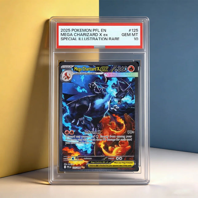 DIY PTCG Bewertungskarte Einzelkarte 2025 PFL EN MEGA GLURAK X Ex SPECIAL ILLUSTRATION RARE GEM MT10 Hobby Sammlung Flash Karte