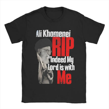 Graphic Printing We Love You Ayatollah RIP 1939-2026 IRAN Ali Khamenei  T Shirt For Unisex  Cotton Tee Shirt Short Sleeve Tops