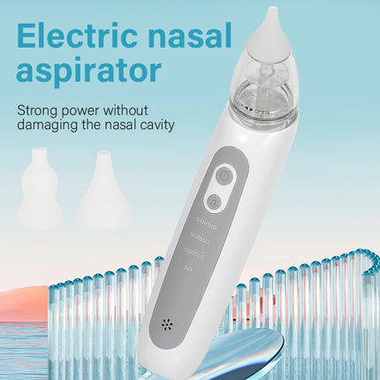 Nasal Aspirator for Baby Electric Nose Aspirator for Toddler Nose Sucker Automatic Nose Cleaner with Music and 3 Silicone Tips