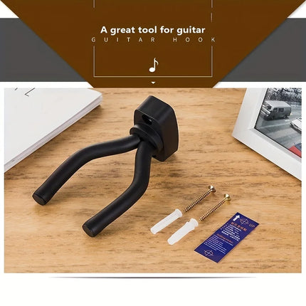 1PC Guitar Holder Wall Mount Stand Parts and Accessories Home Organiser Instrument Display Guitars Hook Wall Hangers Guitar Picks U Shaped Hook Wall Mounted Hook