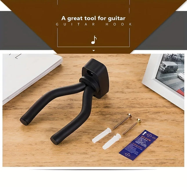 1PC Guitar Holder Wall Mount Stand Parts and Accessories Home Organiser Instrument Display Guitars Hook Wall Hangers Guitar Picks U Shaped Hook Wall Mounted Hook