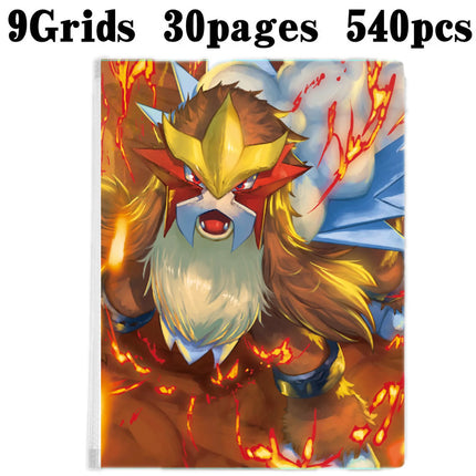 9 Pocket 540 Cards Collection Album Holder Binder Folder Fit For Pokemon YuGiOh TCG Game Sports Football Anime Card Storage