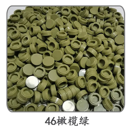1000pcs/lot Tile 1x1 Round 98138 Special Brick MOC Building Block Small Particle Bricks Parts Compatible with 98138 LOGO Toys
