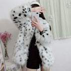 black white leopard / XXL