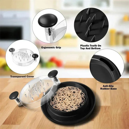 1PCS Chicken Shredder Tool Meat Breast Shredding Separation Mincing Grinder Machine With Lid For Shredding Chicken Pork Beef