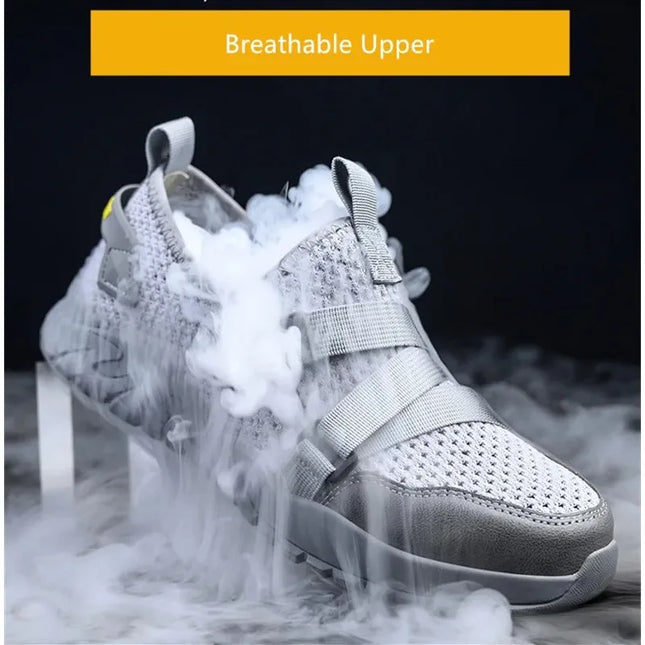 Atmungsaktive Sommer-Sicherheitsschuhe, durchtrittsichere Sicherheits-Sneaker, Sicherheits-Arbeitsschuhe mit Kunststoffkappe, 6-kV-isolierte Elektriker-Arbeitsschuhe