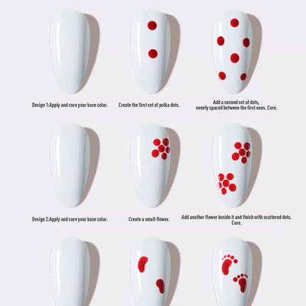 5pcs Nail Art Brushes Set Dotting Pen Detailing Brush Dotting/Dripping Tool Double-Ended Dotting Tool Polka Dot Brush