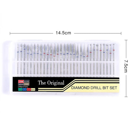 Nail Drill Bits Set 30pcs/box  Alloy Nail Drill Accessories Diamond Grinding Dead Skin Armor Removal Tool Set