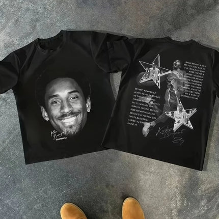 American Harajuku High Streetwear Basketball Tops Y2k Oversized Couples Goth Hip Hop Cotton Short Sleeve Men Women Looe T Shirt