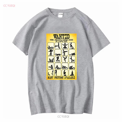 Wanted Kamasutra Position  White Men T Shirt D403 vintage Washed Stylish Slightly graphic fashion Comfortable designer clothes