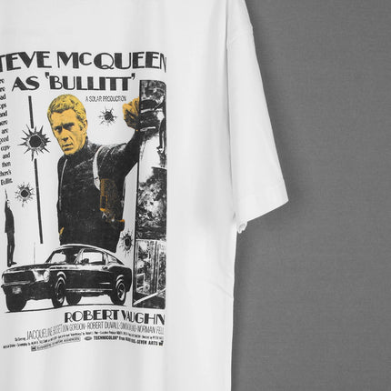 Bullitt T-Shirt 60S Movie Steve McQueen Dirty Harry Magnum Force Men's Women Short Sleeves Printed Clothing Loose Cotton Shirt