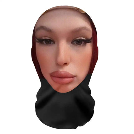 2025 New 3D Printed Mask Funny Mesh Mask Full Face Headwear Elastic Mesh Cosplay Headwear Balaclava Hood Hat Headgear