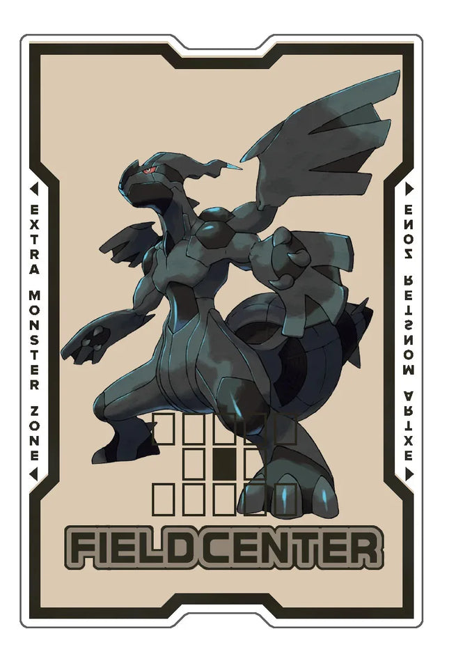 Pokémon Anime Spielkarten-Feldzentralkarten Tcg Ip Masquerena Cynthia Lillie Reshiram Zekrom Kyurem Acryl-Kartenteiler Geschenk