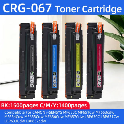 1.5K 1.4K CRG067 CRG-067 067 Toner Cartridge Compatible for Canon MF654Cdw MF657Cdw MF656Cdw MF651cw MF655Cdw LBP631Cw LBP633Cdw