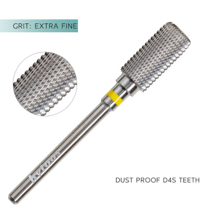 HYTOOS Safety Nail Drill Bits 13mm Barrel Dust Proof D4S Right-handed Carbide Drill Bits for Nails Electric Manicure Drills Tool