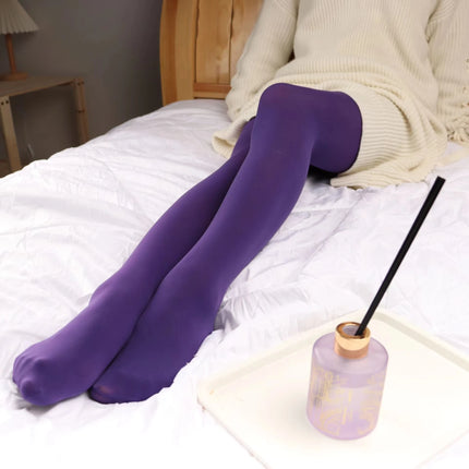 Spring Autumn 25 Candy Color Sexy Tights For Women Plus Size High Elasticity Pantyhose NO Transparent Beautiful legs Stockings