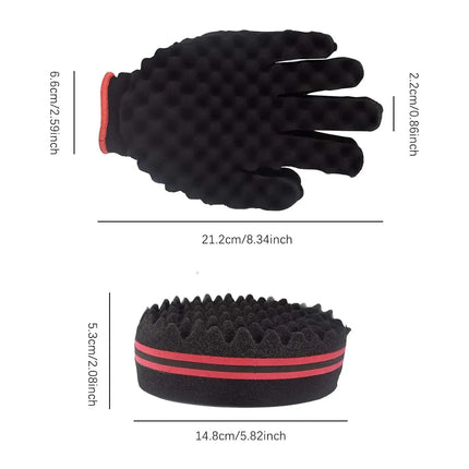 Magic Twisted Hairstyle Sponge Set, Male and Female Curling Combs, African Curling Combs, Styling Tools