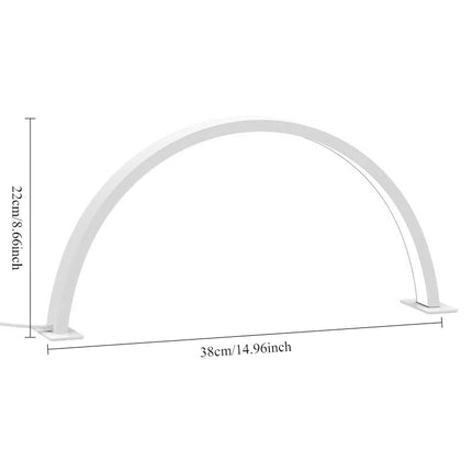 Light Luxury 1pcs Half-moon U-shaped Nail and Beauty Lamp Beauty Salon Desktop Nail and Eye-protecting LED Work Lamp Nail Lamp