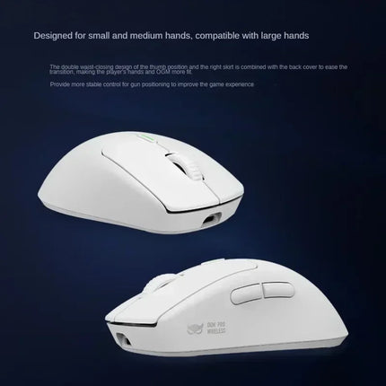 Waizowl OGM Pro Wireless Mouse Ergonomic Design Lightweight Tri-mode PAW3395 Laptops Accessories Long Battery Life Gaming Mouse