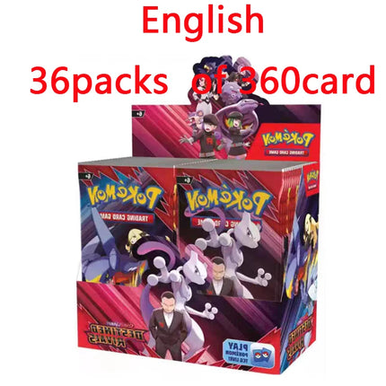 150-360Pc English French Spanish Carta Karten Pokemon Cards Sun Moon Evolutions Booster Box Collectible Tradiner Card for Child