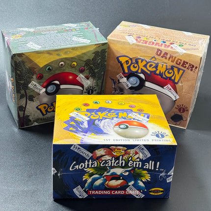 PKM Base Set Booster Box 1999 1st Edition Proxy Game Cards Packs WOTC Sealed Blue Wing Charizard Blastoise Venusaur Packs Toys