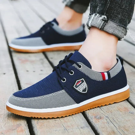 Best Selling Men's casual shoes Vulcanized Work loafers Mesh Lightweight Man sports shoes Canvas Shoes for Men