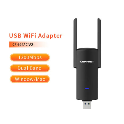 COMFAST 1300Mbps Usb 3.0 Wifi Adater 2G&5g Dual Band WIFI Adaptador Antenna 802.11AC MU-MIMO Network card 802.11AC Gigabit card